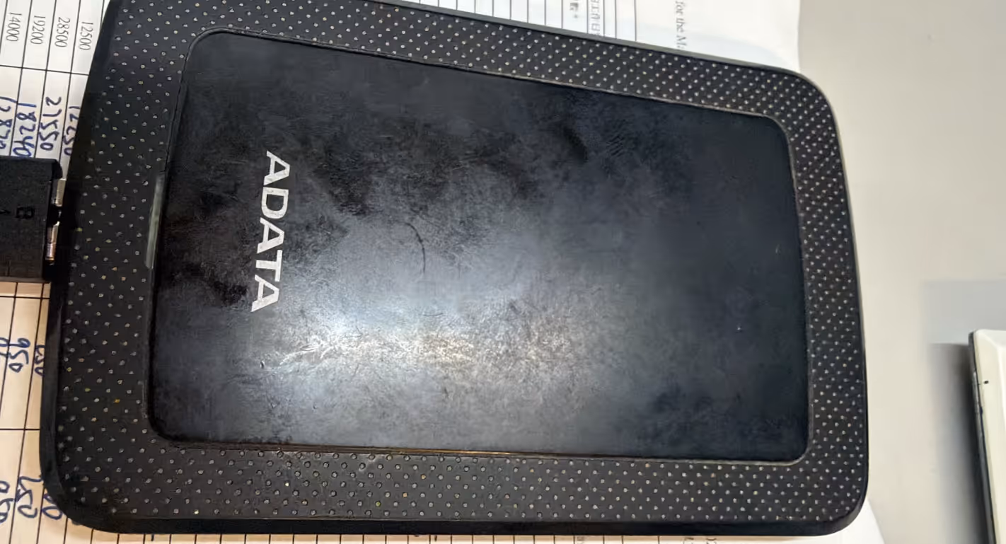 ADATA 2.5吋外置硬碟資料修復與數據救援